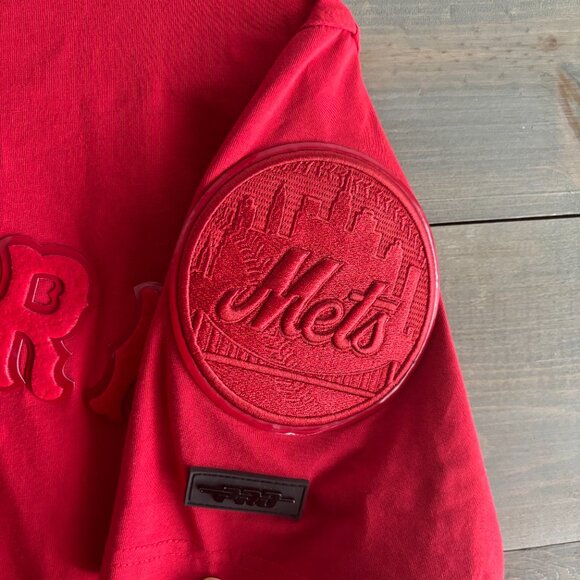 MLB | Men's New York Mets Pro Standard Classic Triple Red T-Shirt Sz Medium - Picture 4 of 9